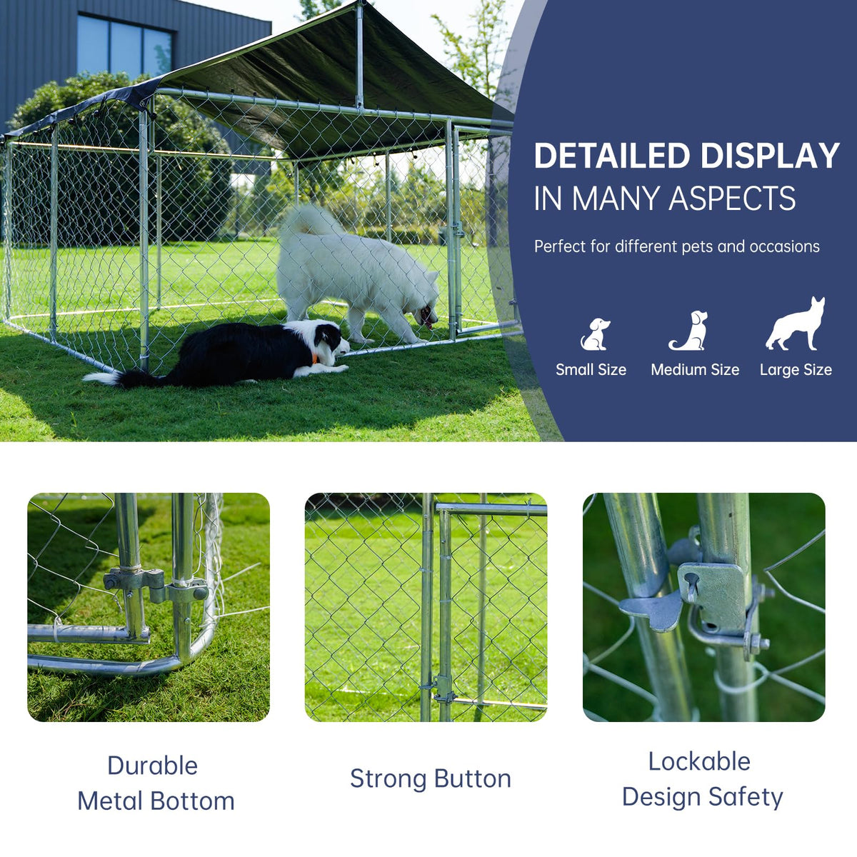 78”x 78” Heavy Duty Dog Enclosure O231