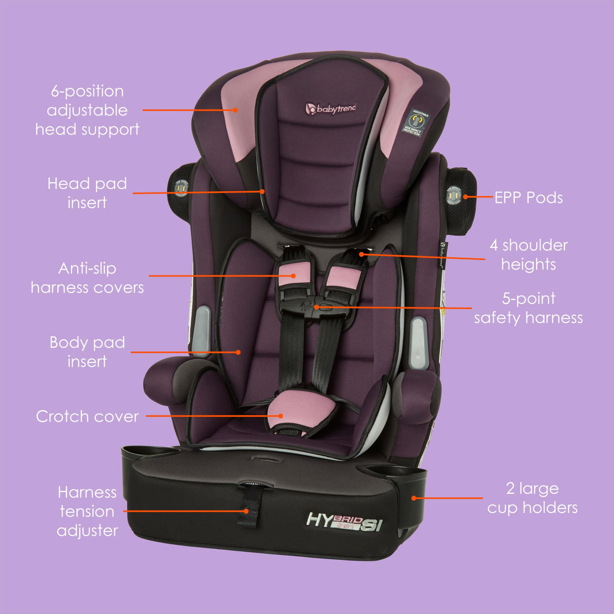 3-in-1 Booster Seat with Adjustable Headrest M539979