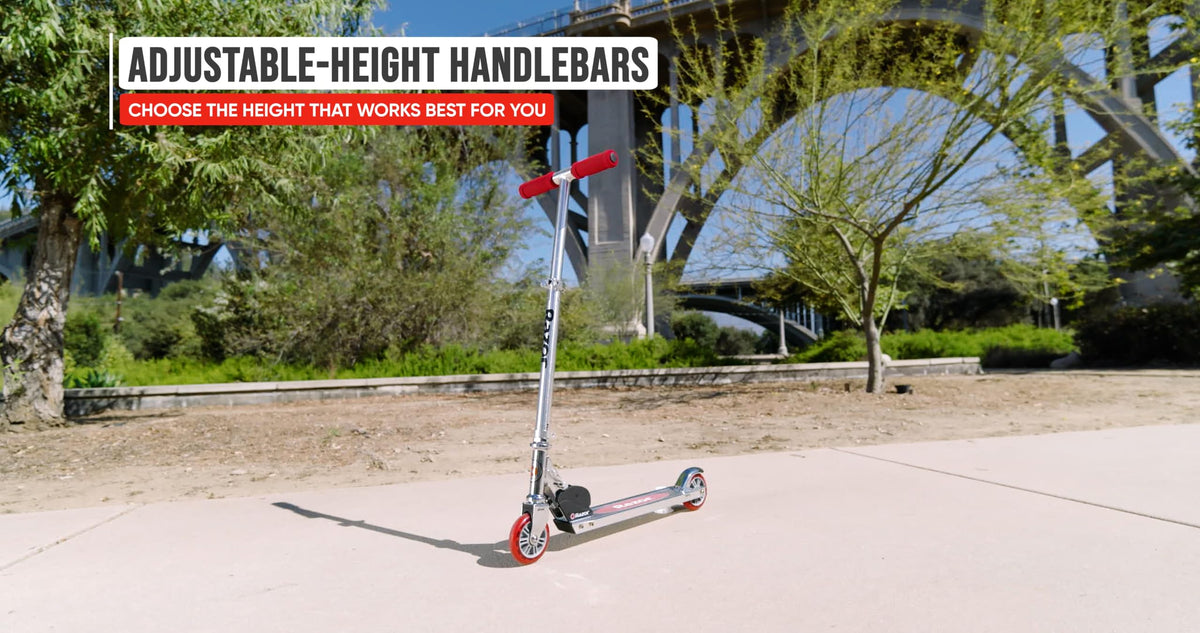 Kick Scooter for Kids - Lightweight, Foldable, Aluminum Frame, Adjustable Handlebars Y36140