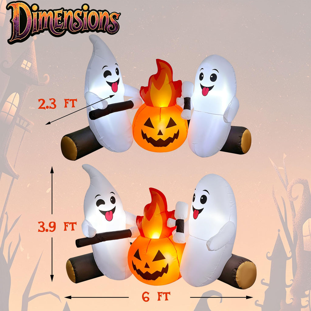 6FT Halloween Inflatable Ghost G62332
