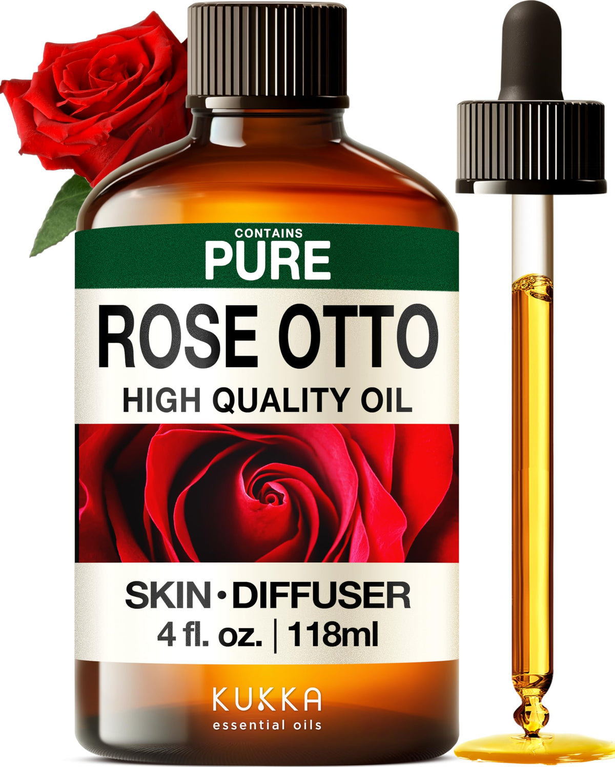 Rose & Lavender Essential Oils Set 2x4 fl oz H173