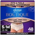 Incontinence and Postpartum Underwear for Women, Maximum Protection, Small/Medium, 48 Count O4733