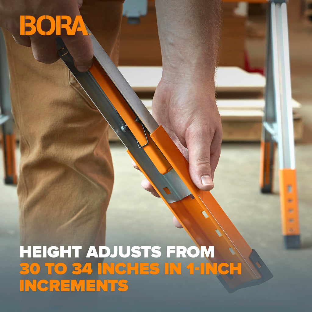 Adjustable Height Folding Sawhorse J798