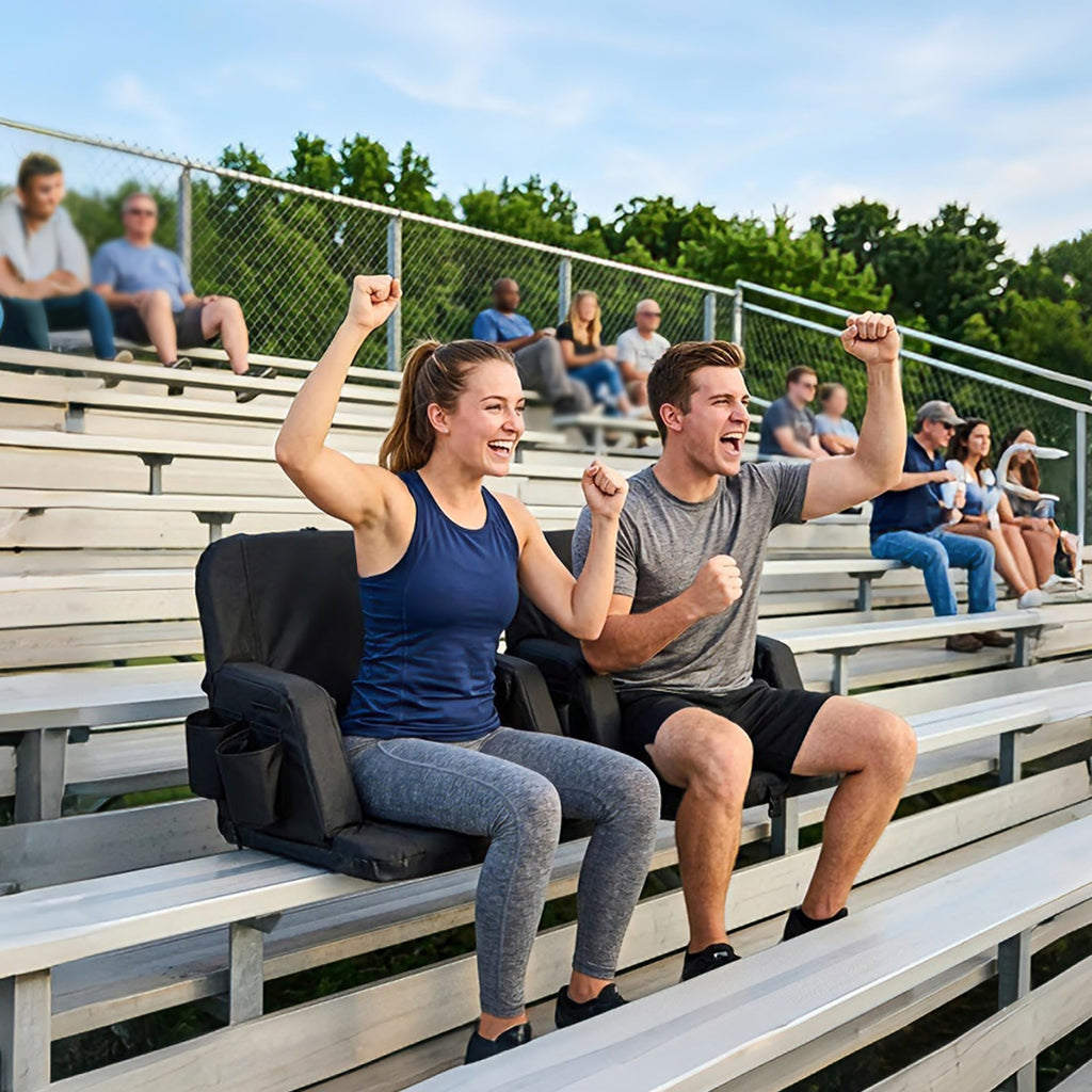 Foldable Stadium Seats 2-Pack with Shoulder Straps Y54475