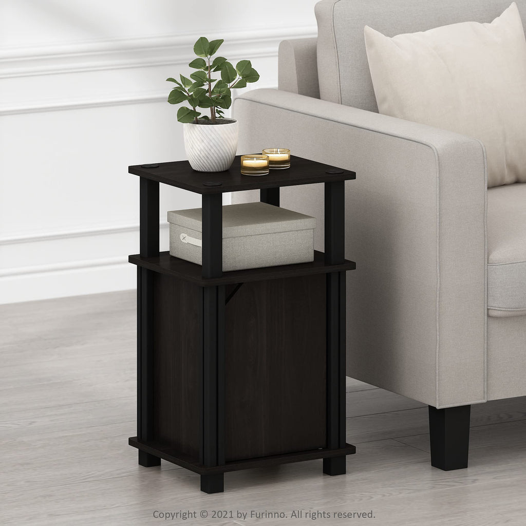 3-Tier Telephone Table with Cabinet, Set of 2 U1155