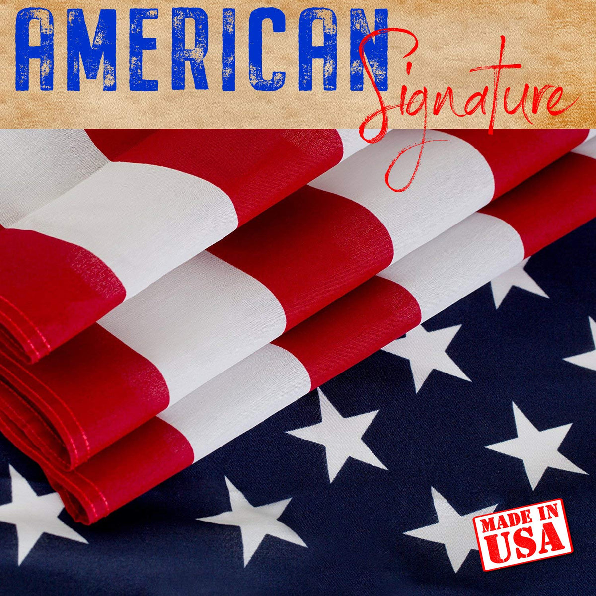 3x5 ft US Flag and 6 ft Aluminum Flag Pole Kit with Holder B8147