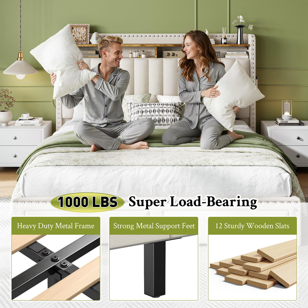 Queen Bed Frame with 2 Drawers U365262