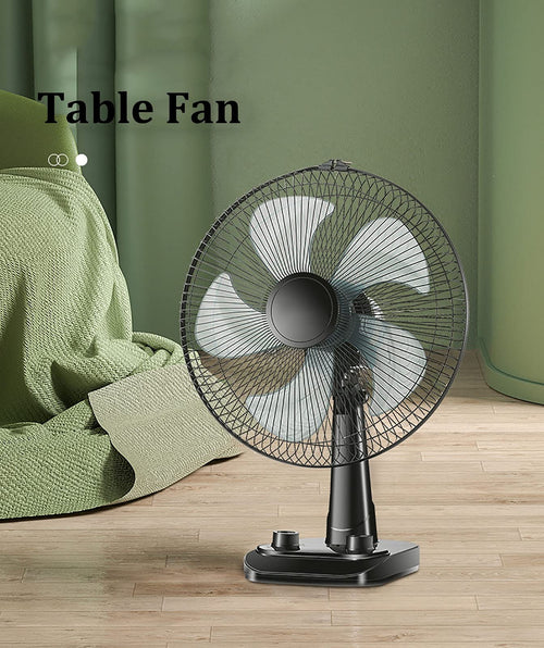 16-Inch 3 Speed 5 Blades Pedestal Fan White D2033