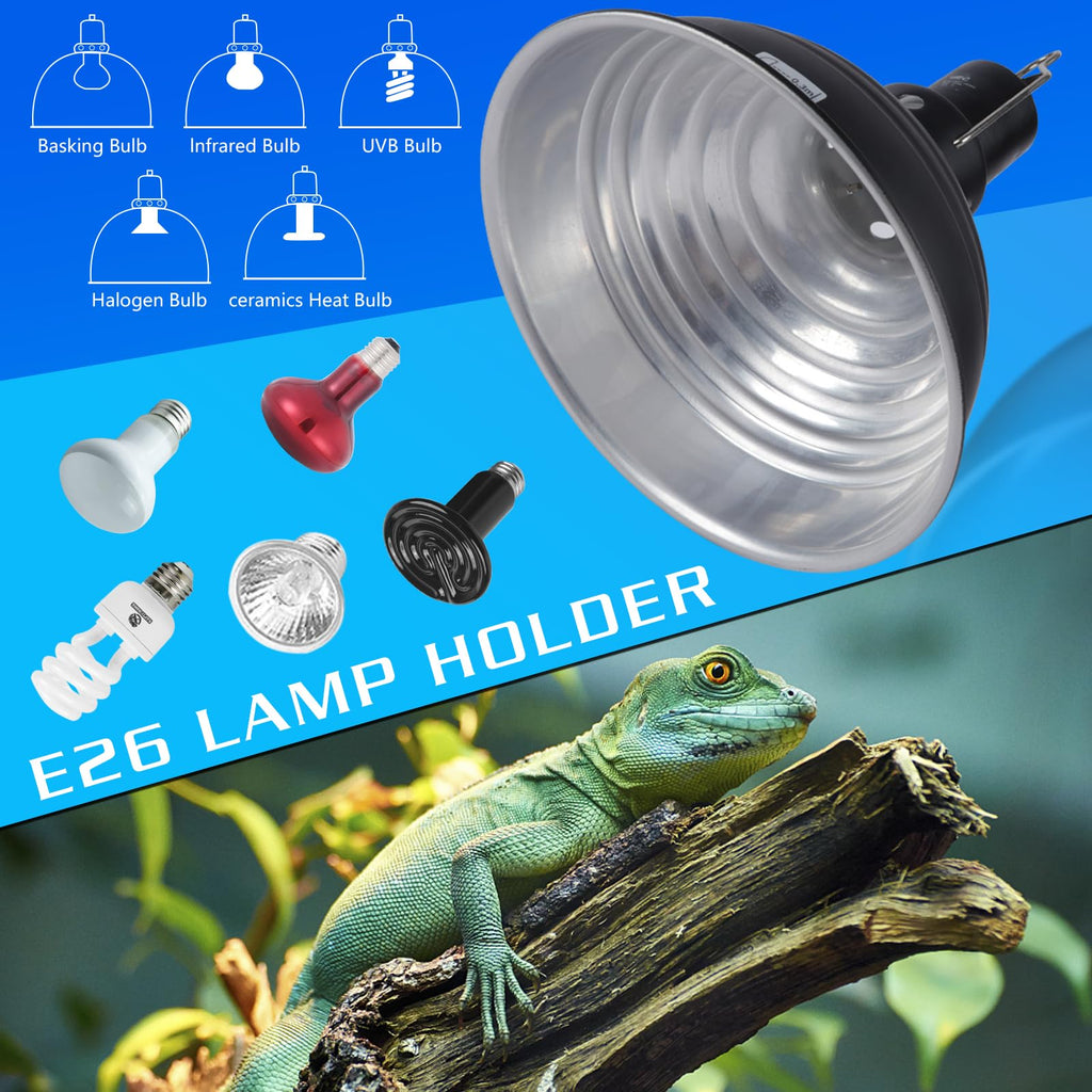 8.5 Inch Reptile Heat Lamp Fixture E26 Base E541166