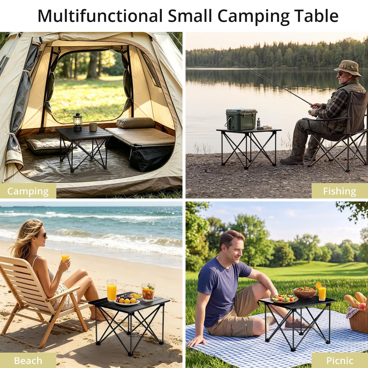 Small Ultralight Aluminum Folding Camping Table X43630