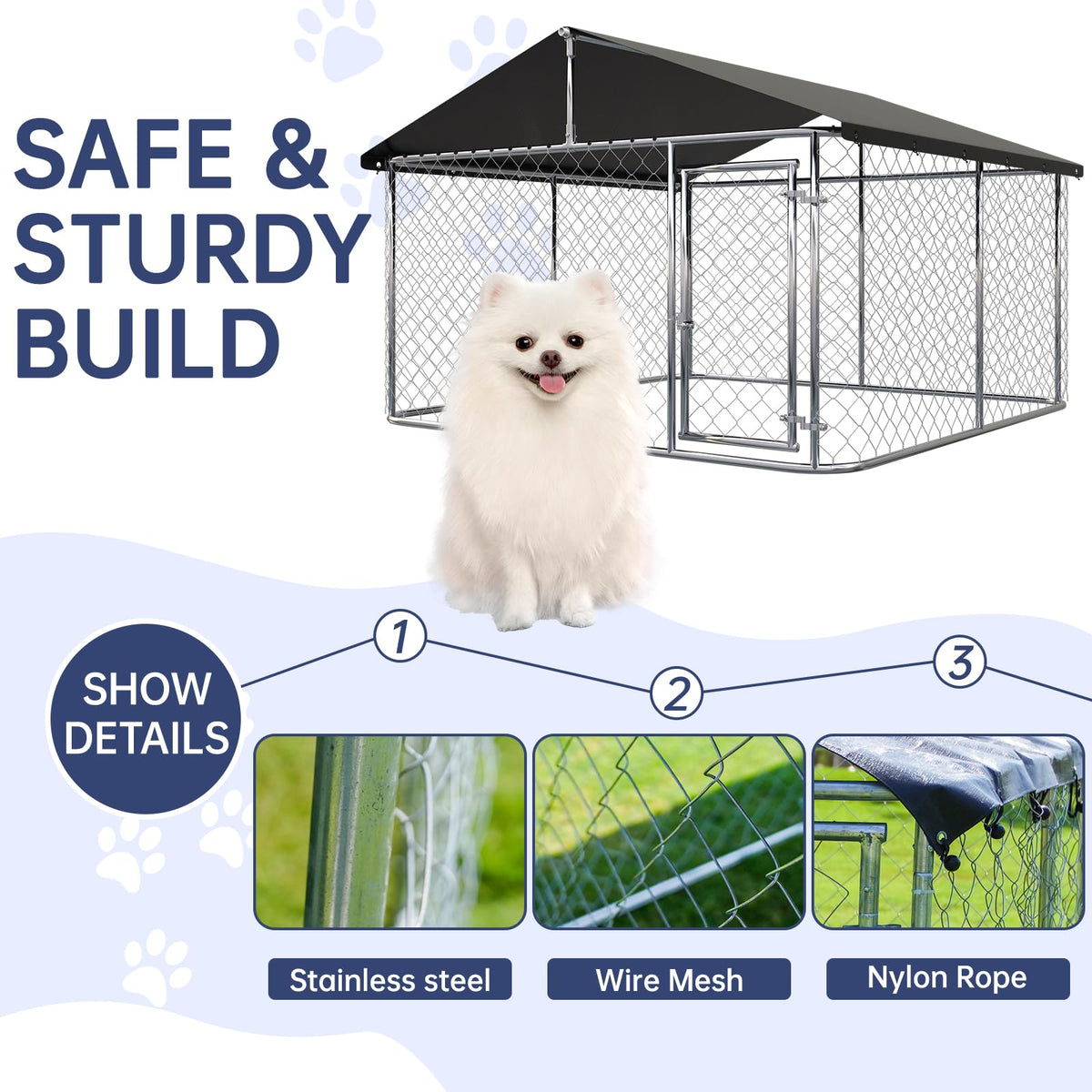 78”x 78” Heavy Duty Dog Enclosure O231