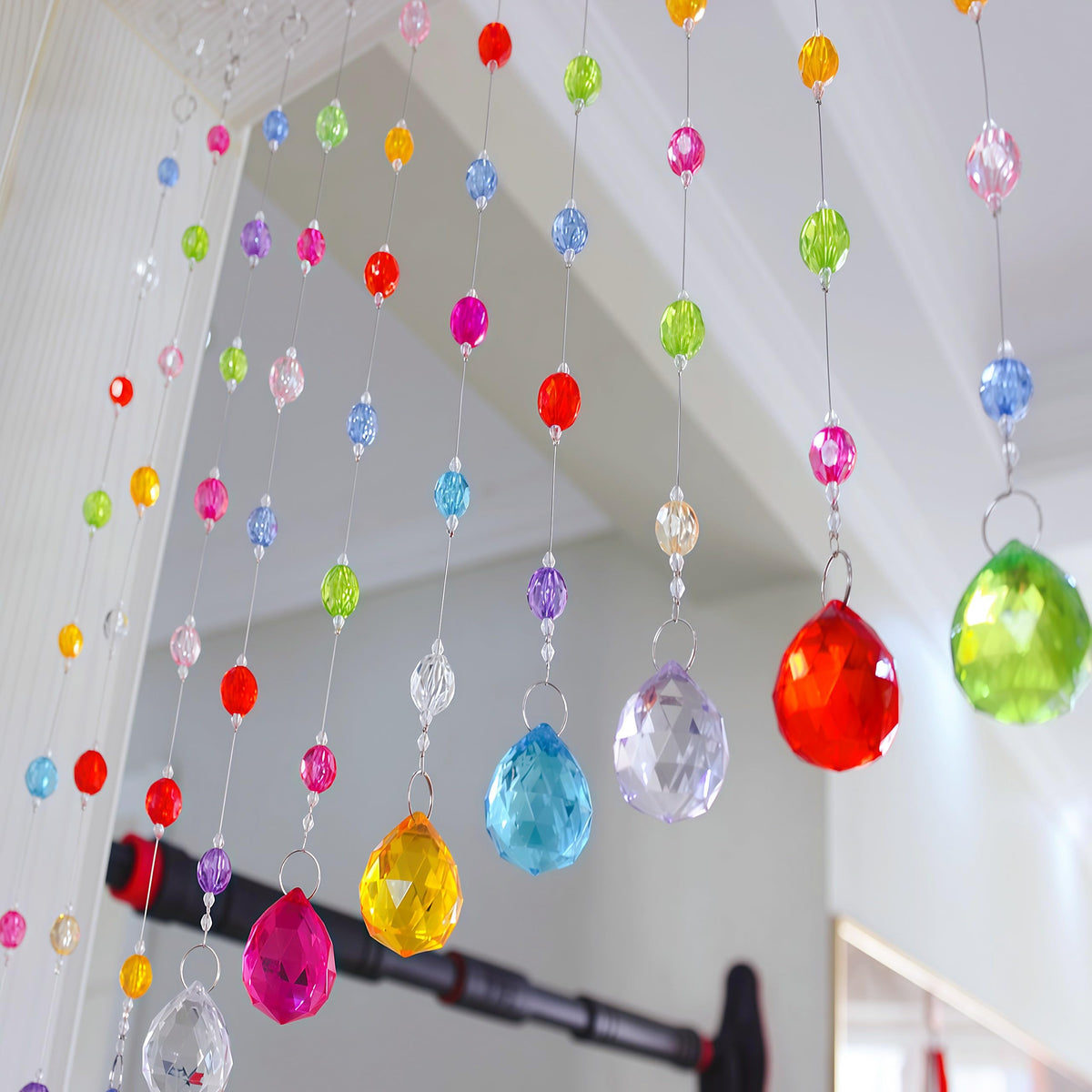 Clear Beaded Curtain 20 Strings I3968