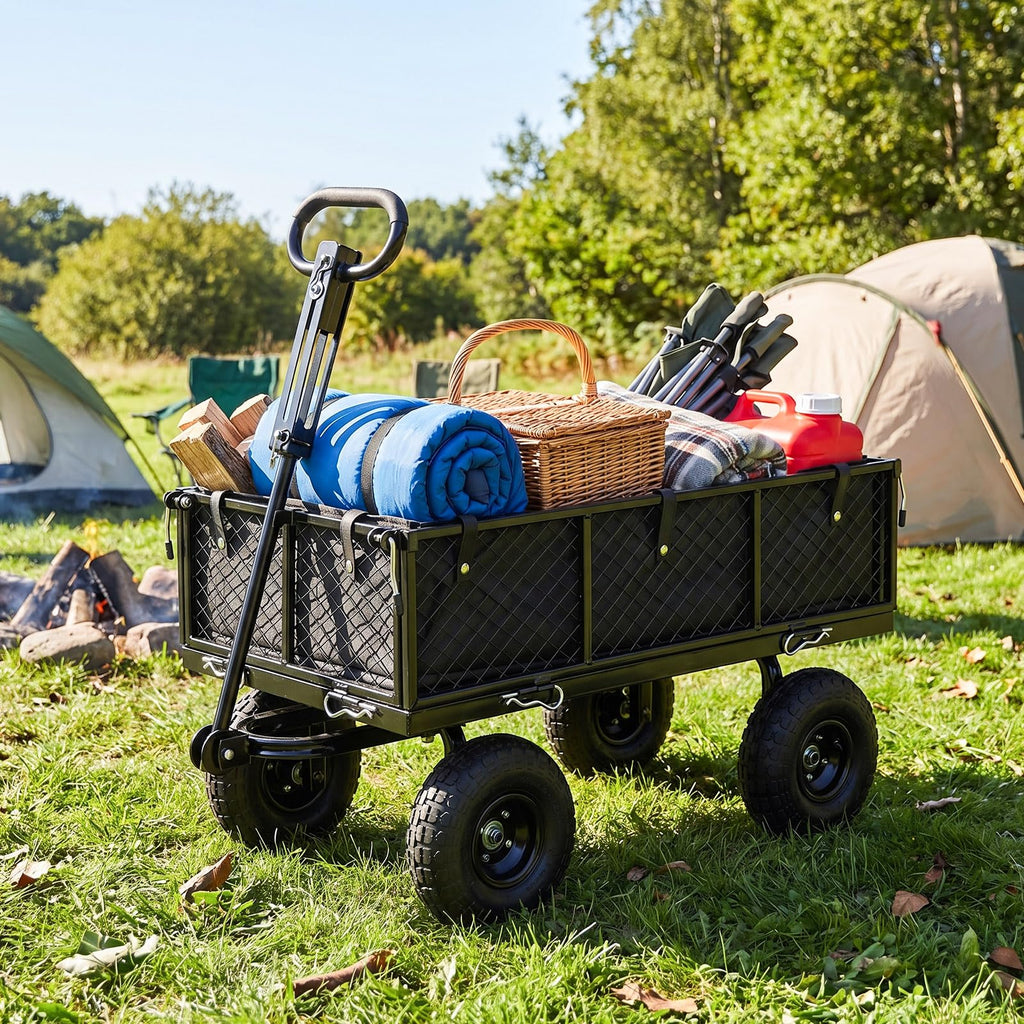 Heavy Duty Metal Garden Cart with Removable Liner P50053