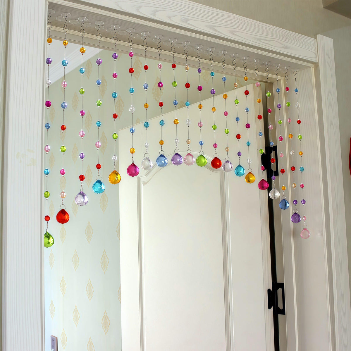 Clear Beaded Curtain 20 Strings I3968