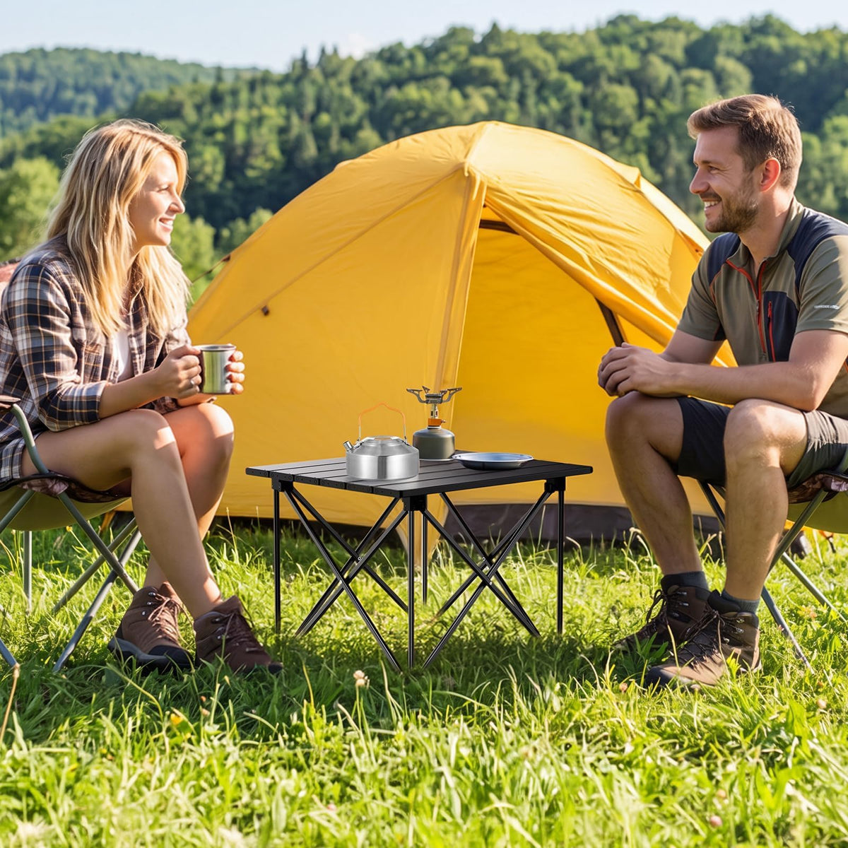 Small Ultralight Aluminum Folding Camping Table X43630
