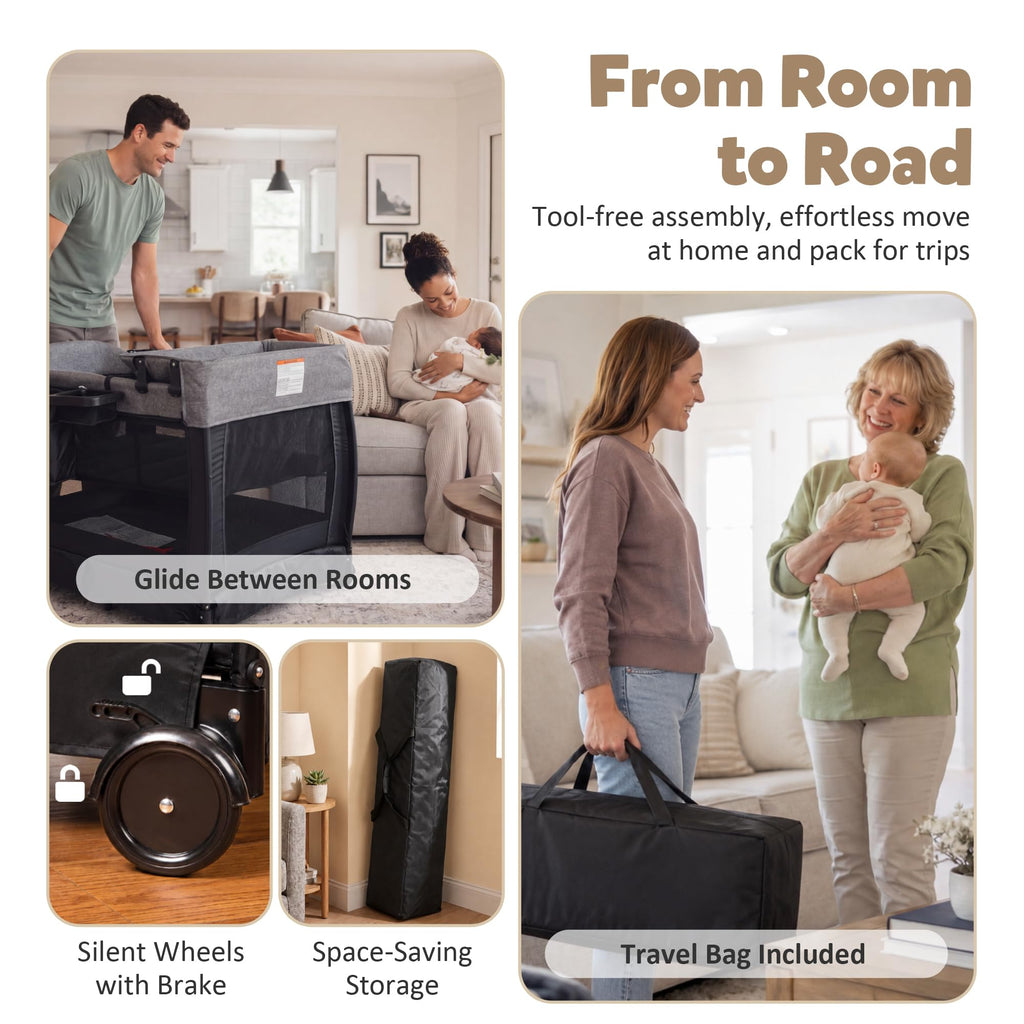 Baby Pack and Play with Bassinet H710
