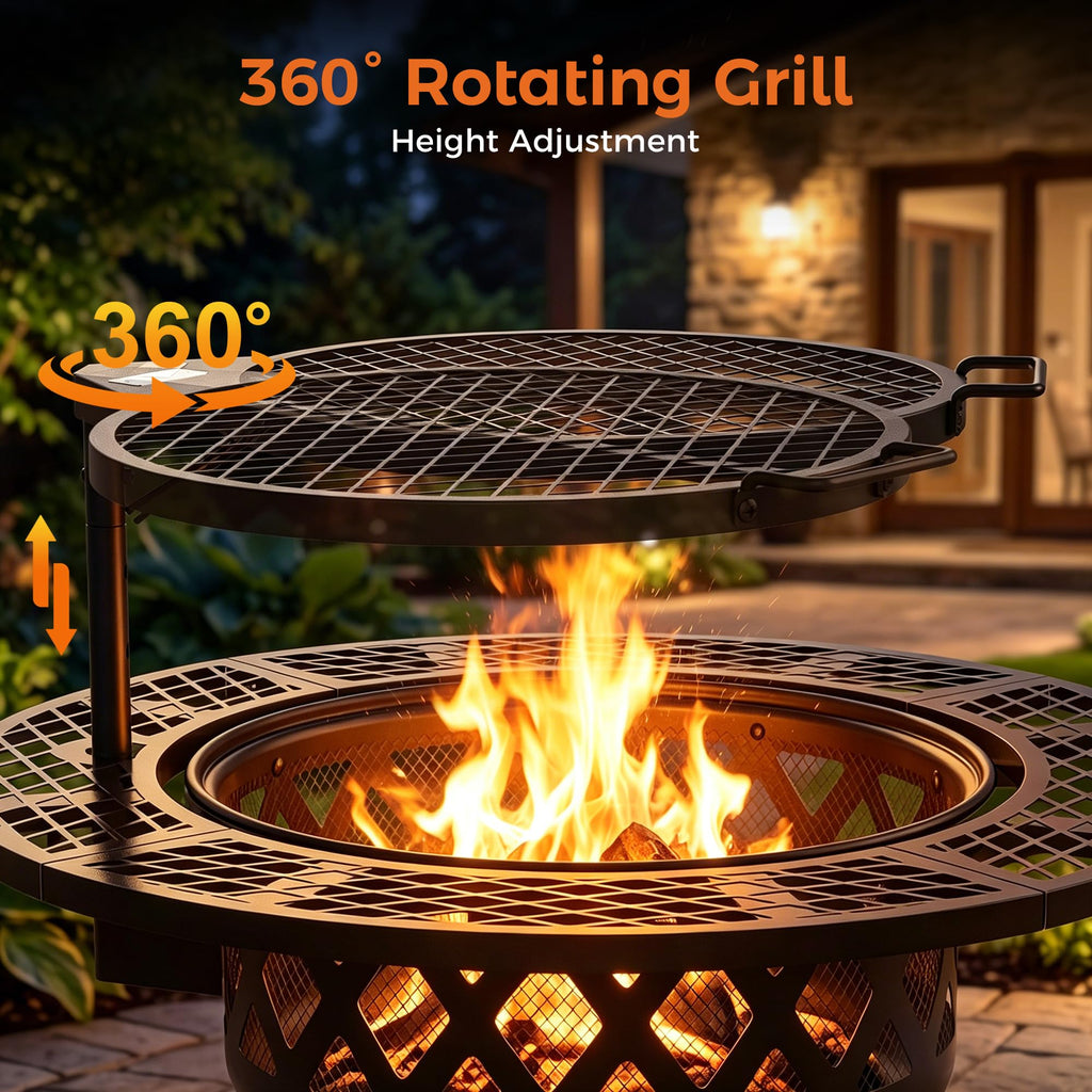 32 Inch Wood Burning Fire Pit A1811