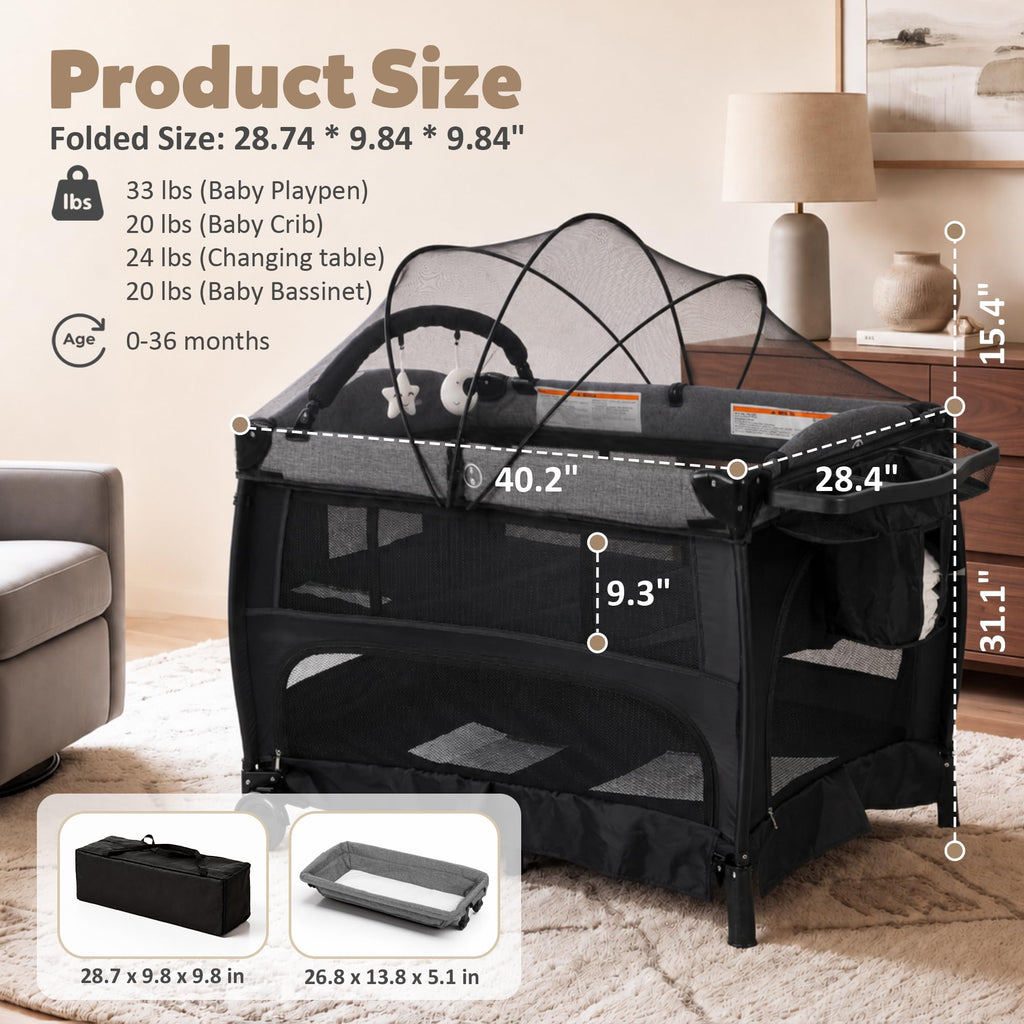 Baby Pack and Play with Bassinet H710