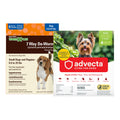 7 Way DeWormer for Small Dogs 6-25 lbs (6 Count) + Flea and Tick Prevention for Small Dogs 4-10 lbs (4 Count) Bundle J9684