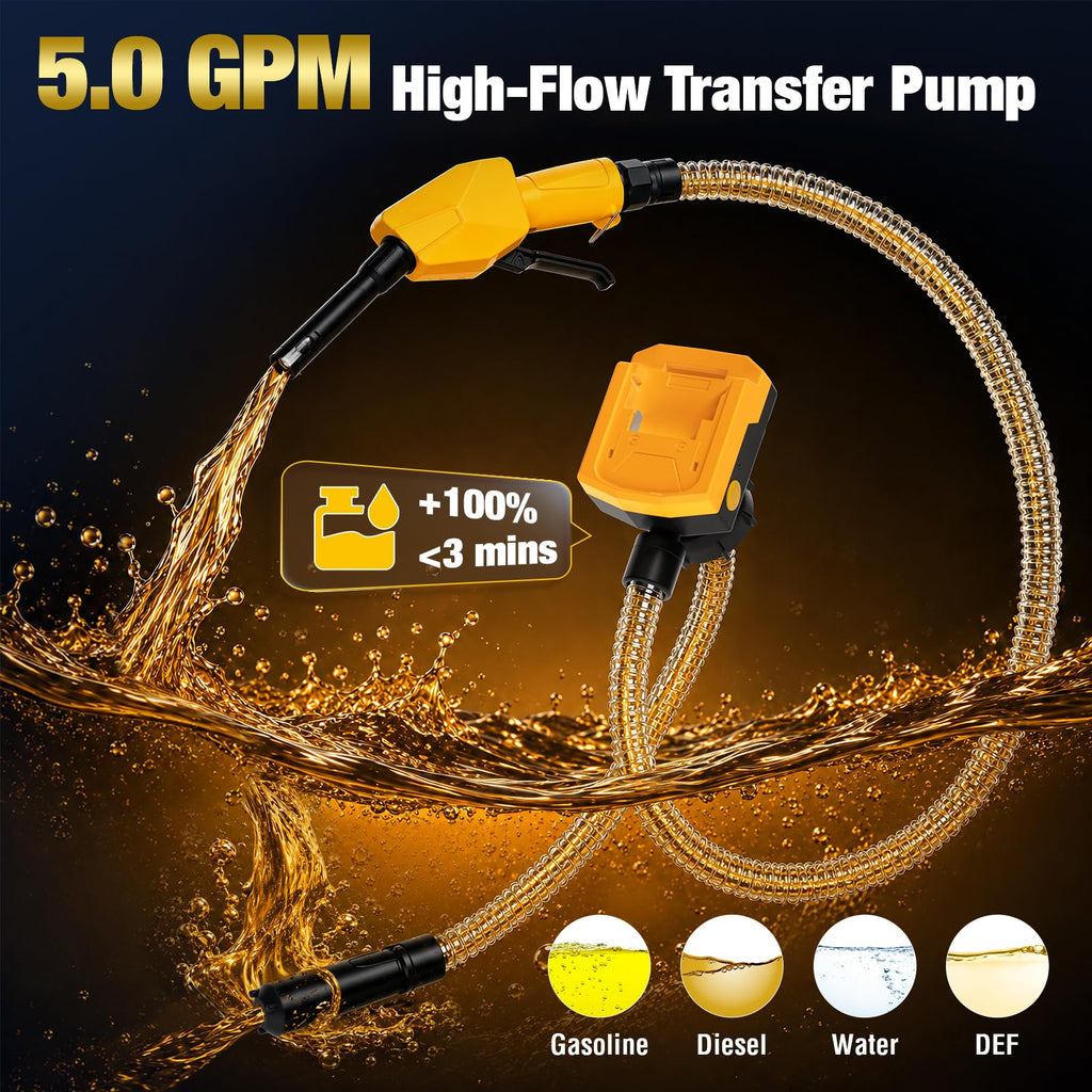Cordless Fuel Transfer Pump with Auto-Stop Nozzle U734898