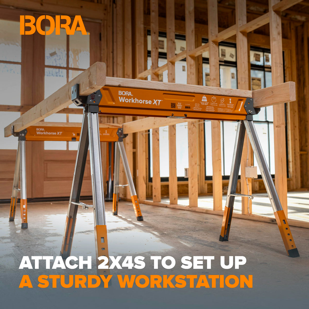 Adjustable Height Folding Sawhorse J798