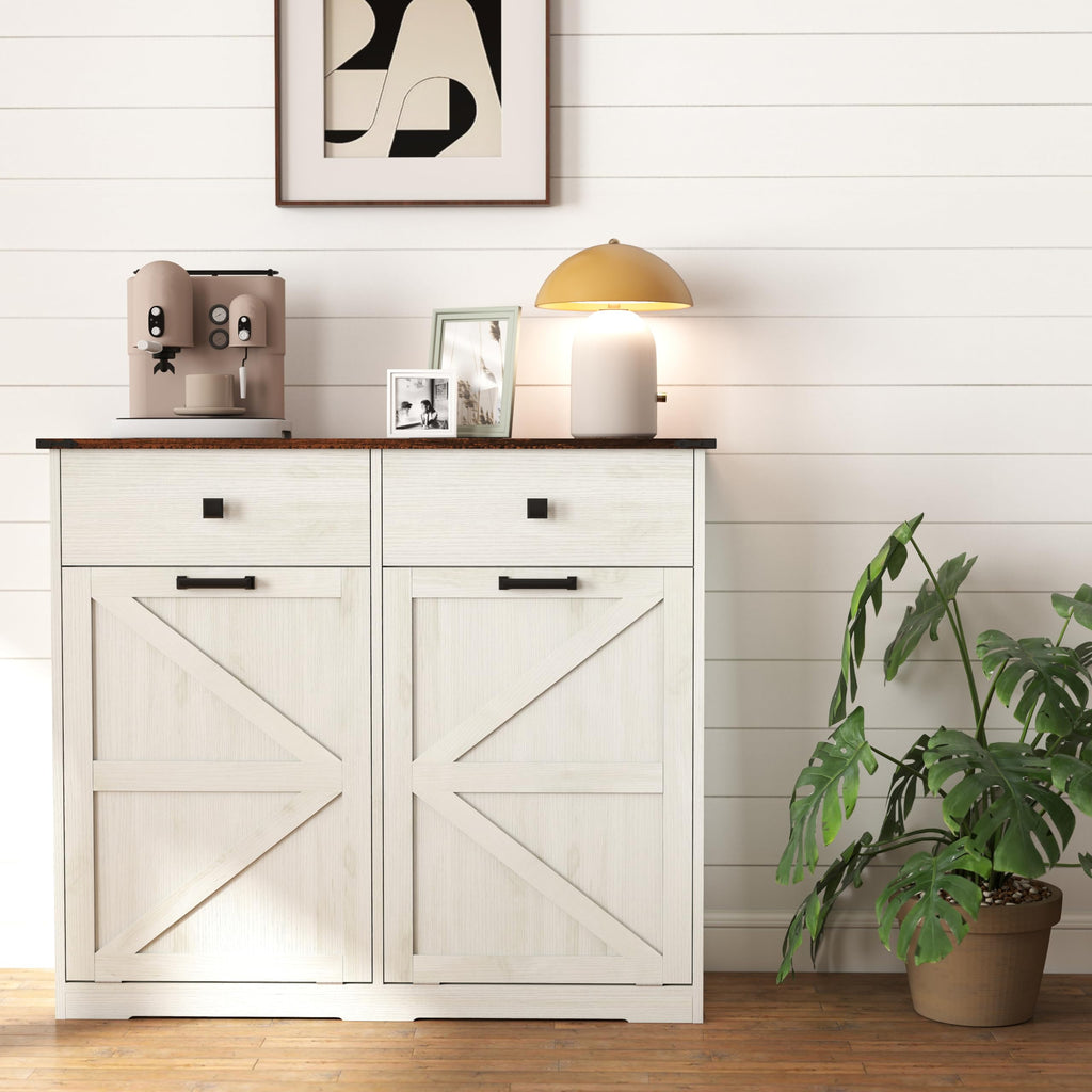39" Double Tilt-Out Trash Cabinet for 20 Gallon Cans M2215