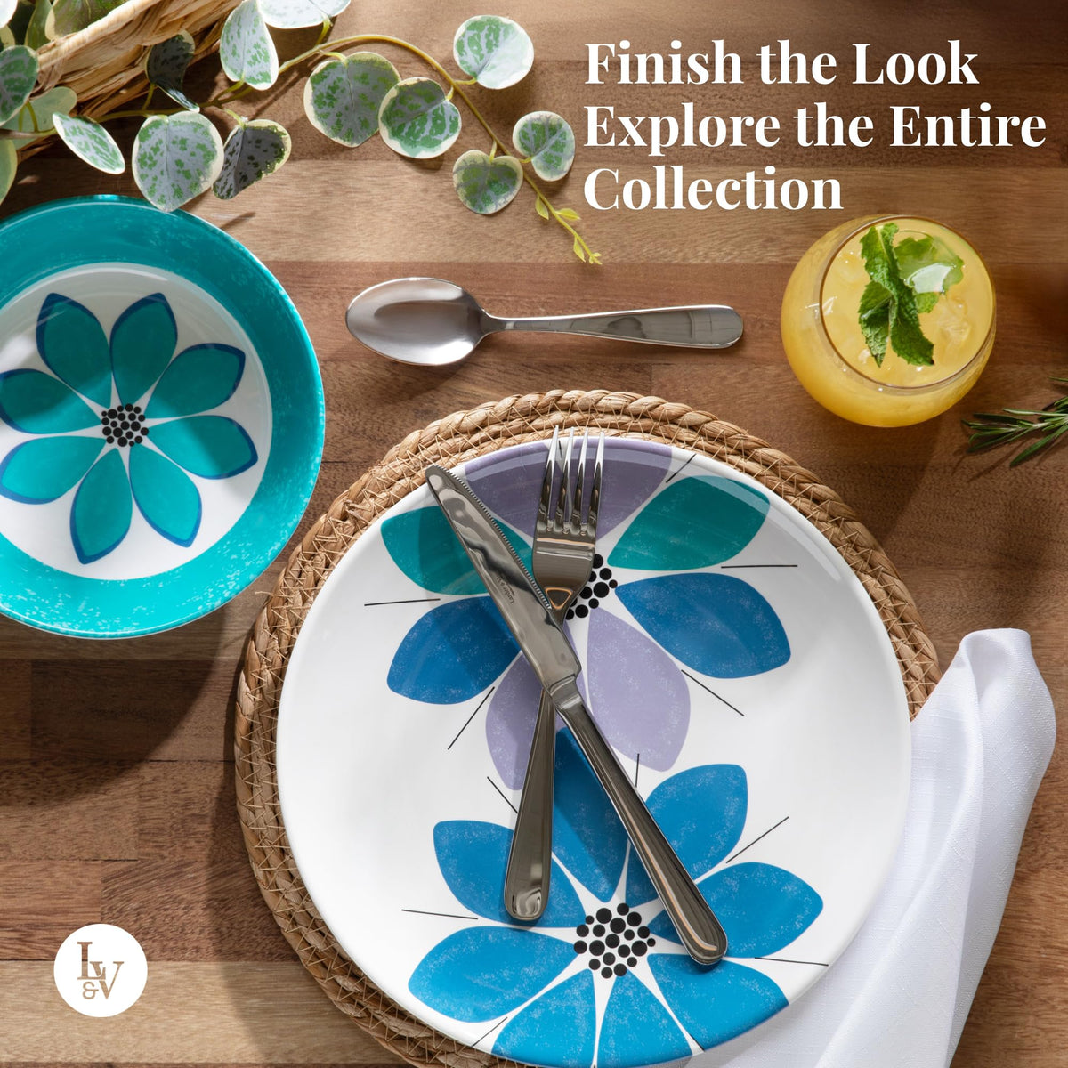12-Piece Melamine Dinnerware Set G528