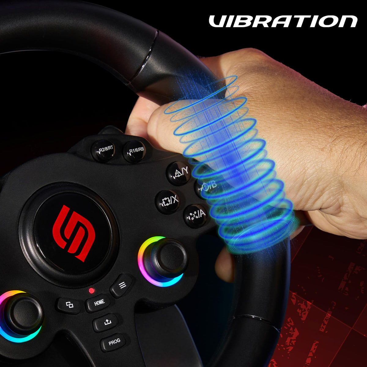 RGB Gaming Steering Wheel Z790126