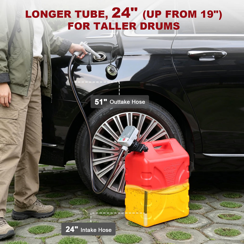Cordless Battery Powered Liquid Transfer Pump with Auto-Stop, 3.2 GPM, 51" Hose M27253