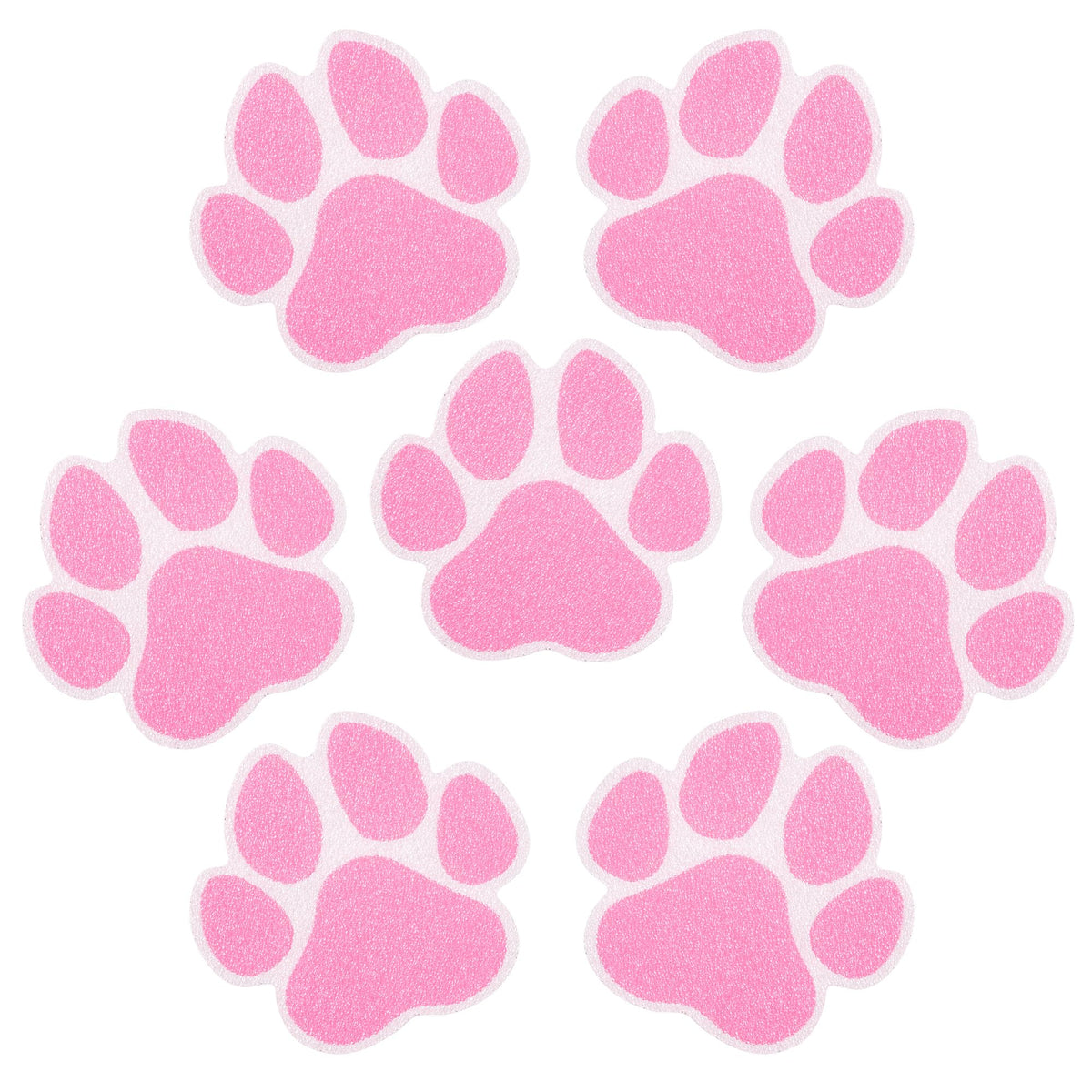 20PCS Non Slip Bathtub Stickers with Scraper, Pink, Dog Paw F9488