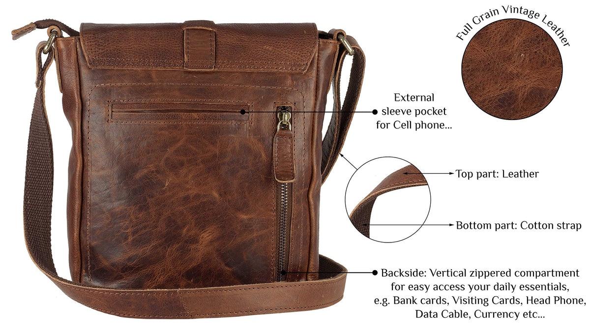 Genuine Leather Crossbody Purse and Handbags Z962128