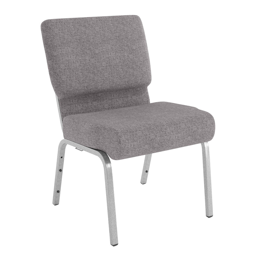 4 Pack Stacking Church Chair in Gray Fabric R110910