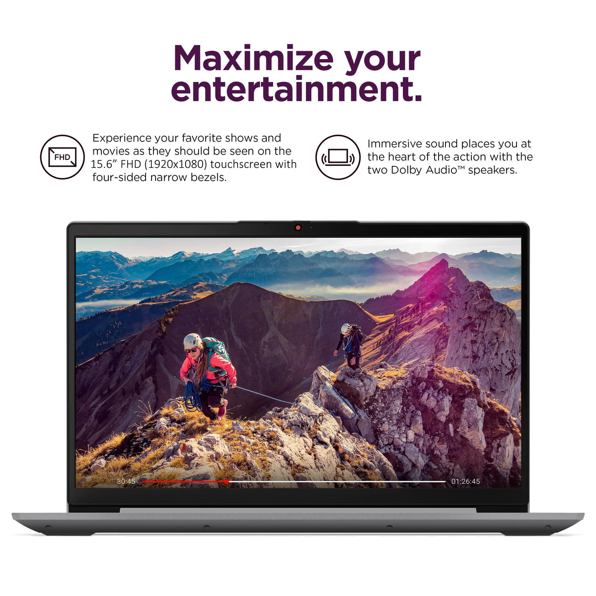 15.6" FHD Touchscreen Laptop 16GB RAM 256GB SSD Intel Core i3 Grey S79193