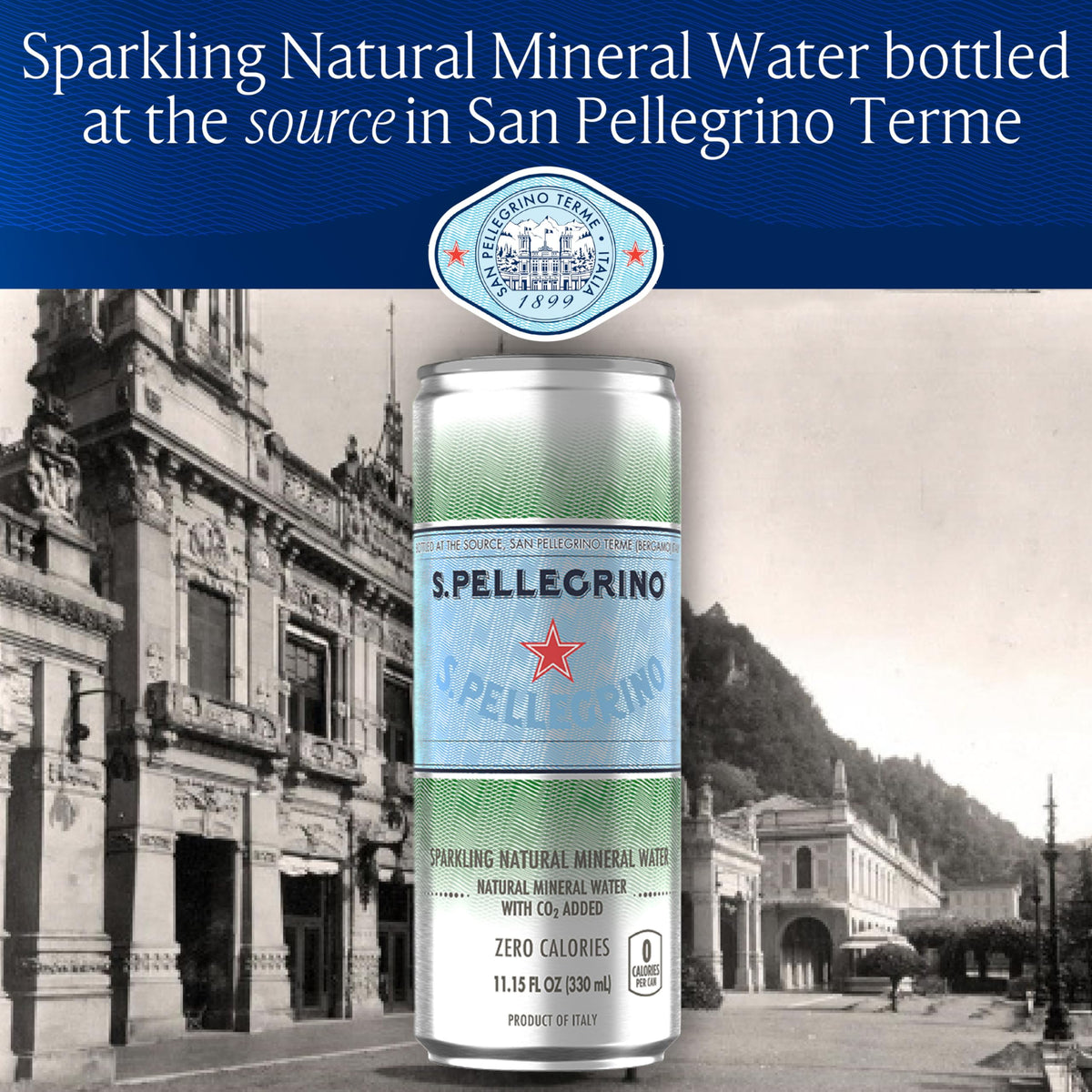 Sparkling Natural Mineral Water 11.15 Fl. Oz (Pack of 24) U75393