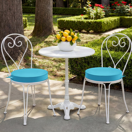 15" Round Waterproof Fade Resistant Chair Cushions Set of 2 W198