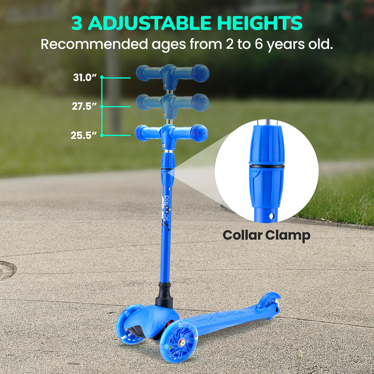 3 Wheel Kids Scooter with LED Wheels L9850