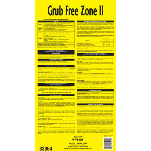 15 lbs. Grub Free Zone II V62018