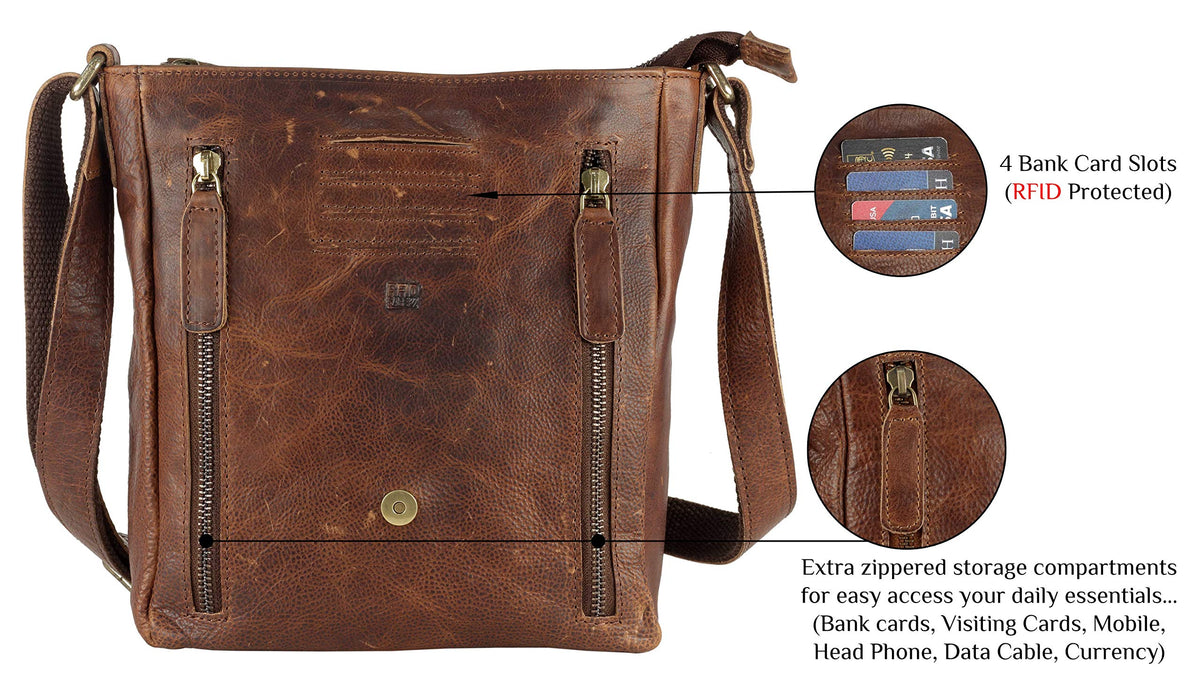 Genuine Leather Crossbody Purse and Handbags Z962128