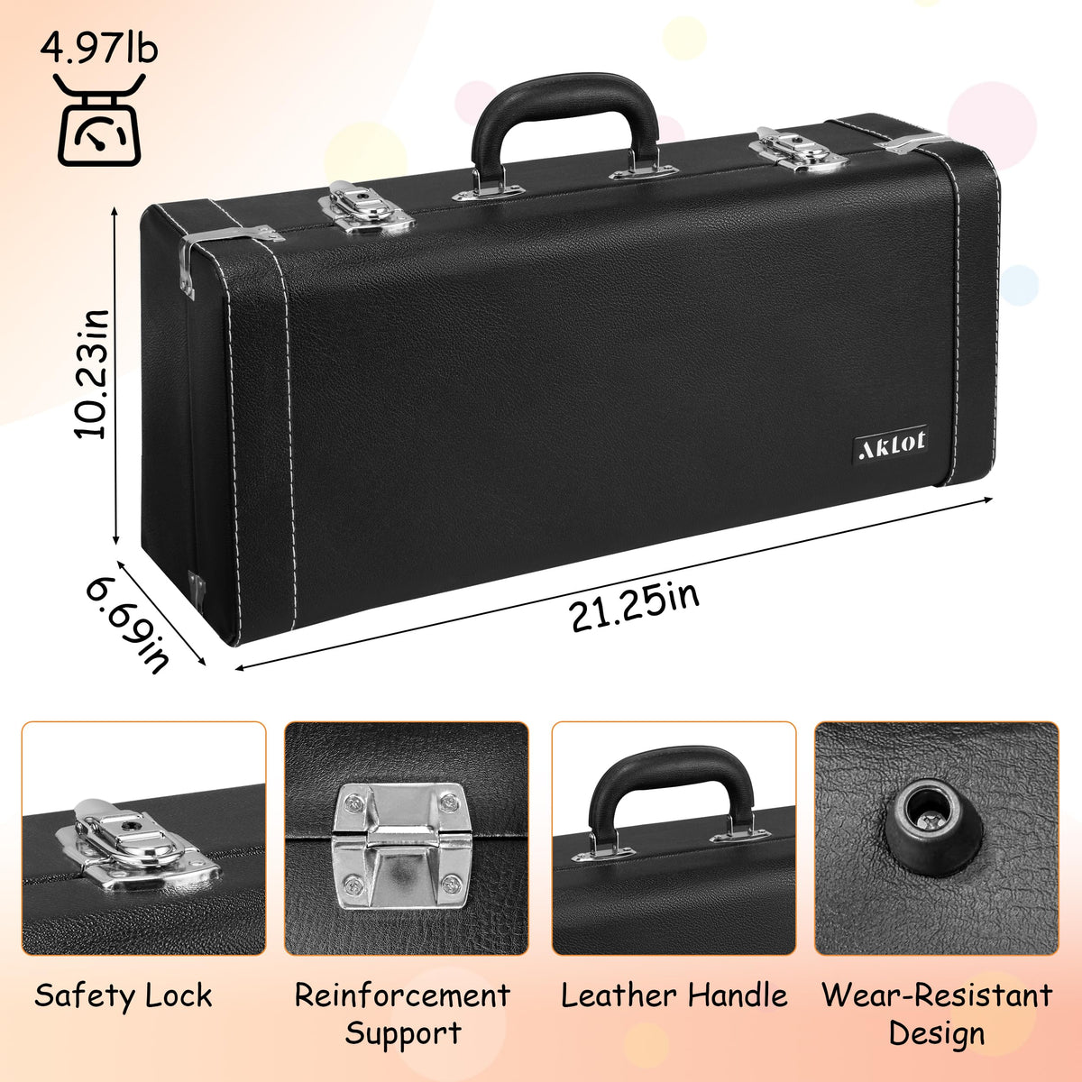 Satin Black Bb Trumpet with Hard Case W71330