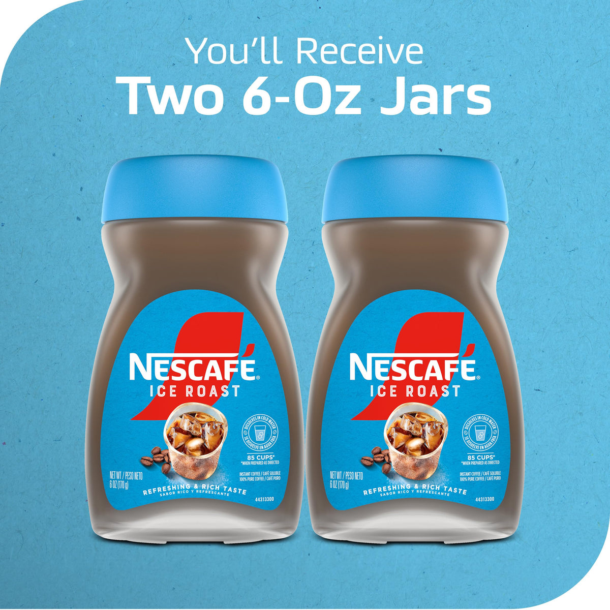Instant Iced Coffee, 2 Jars 6 oz O34461